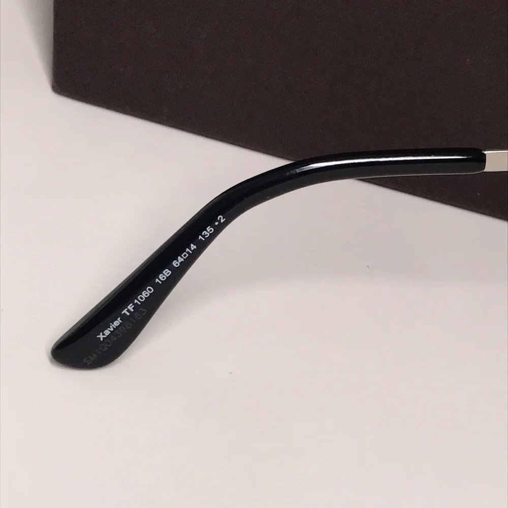 NEW AUTHENTIC Tom Ford Silver Aviator Sunglasses TF1060 16B